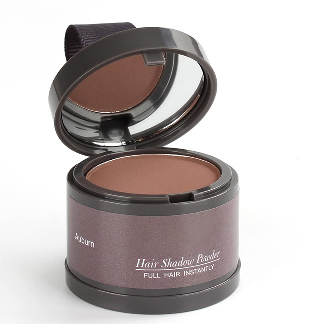 Hairline Powder (Auburn) - Instantly Cover Gray Hair Roots, Hair Color Shadow, Thin Hair Touch-Up