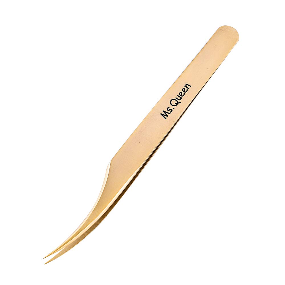 Ms.Queen Eyelash Extension Tweezers Set-Precision Tweezers for 2D-6D Volume&Individual False Lashes
