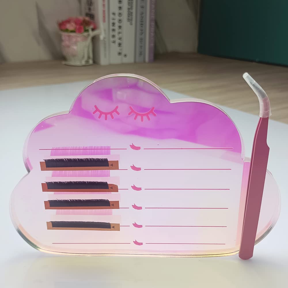 Grafting False Eyelash Acrylic Extension Pallet, Eyelash Extension Tweezers Plate Pad Makeup