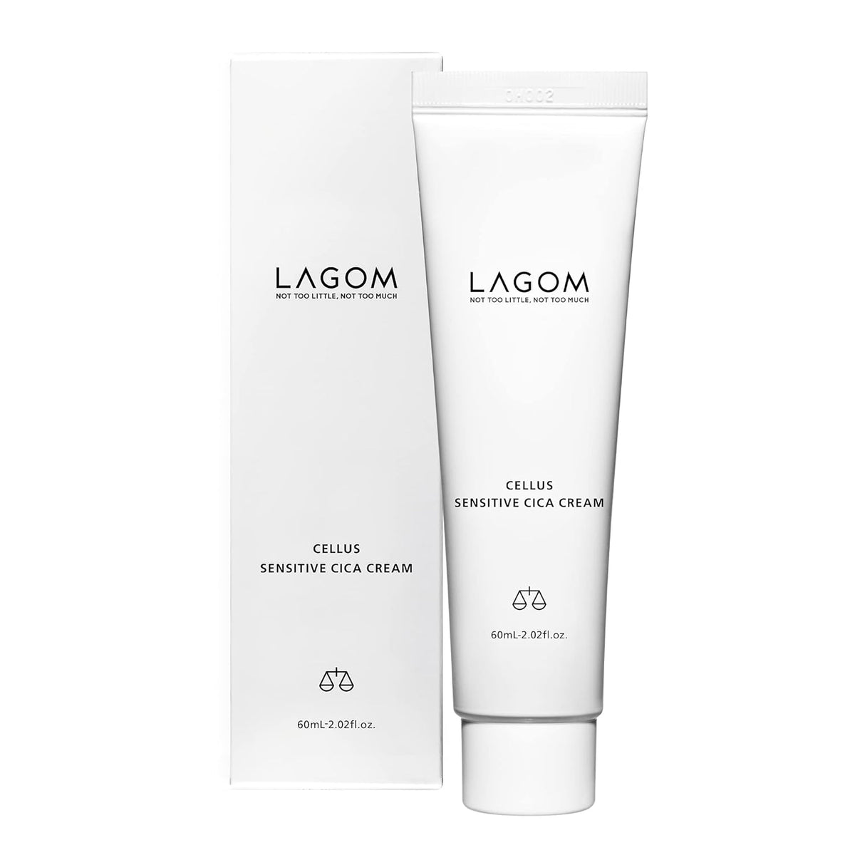 LAGOM Cellus Sensitive Cica Cream Soothing Korean Skincare with Centella and Ceramide, Sensitive