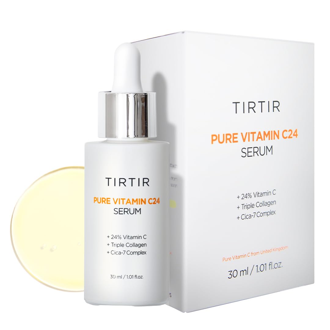 TIRTIR Pure Vitamin C 24% Face Serum – Dark Spot Remover for Sensitive Skin with Collagen Anti