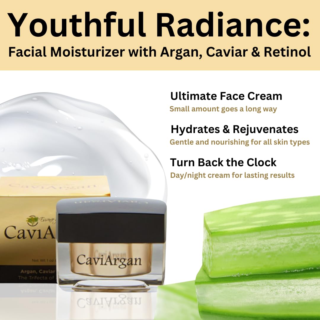 Essence Of Argan Caviargan Anti Wrinkle Cream with Argan Oil, Matrixyl & Botanicals - Hydrating