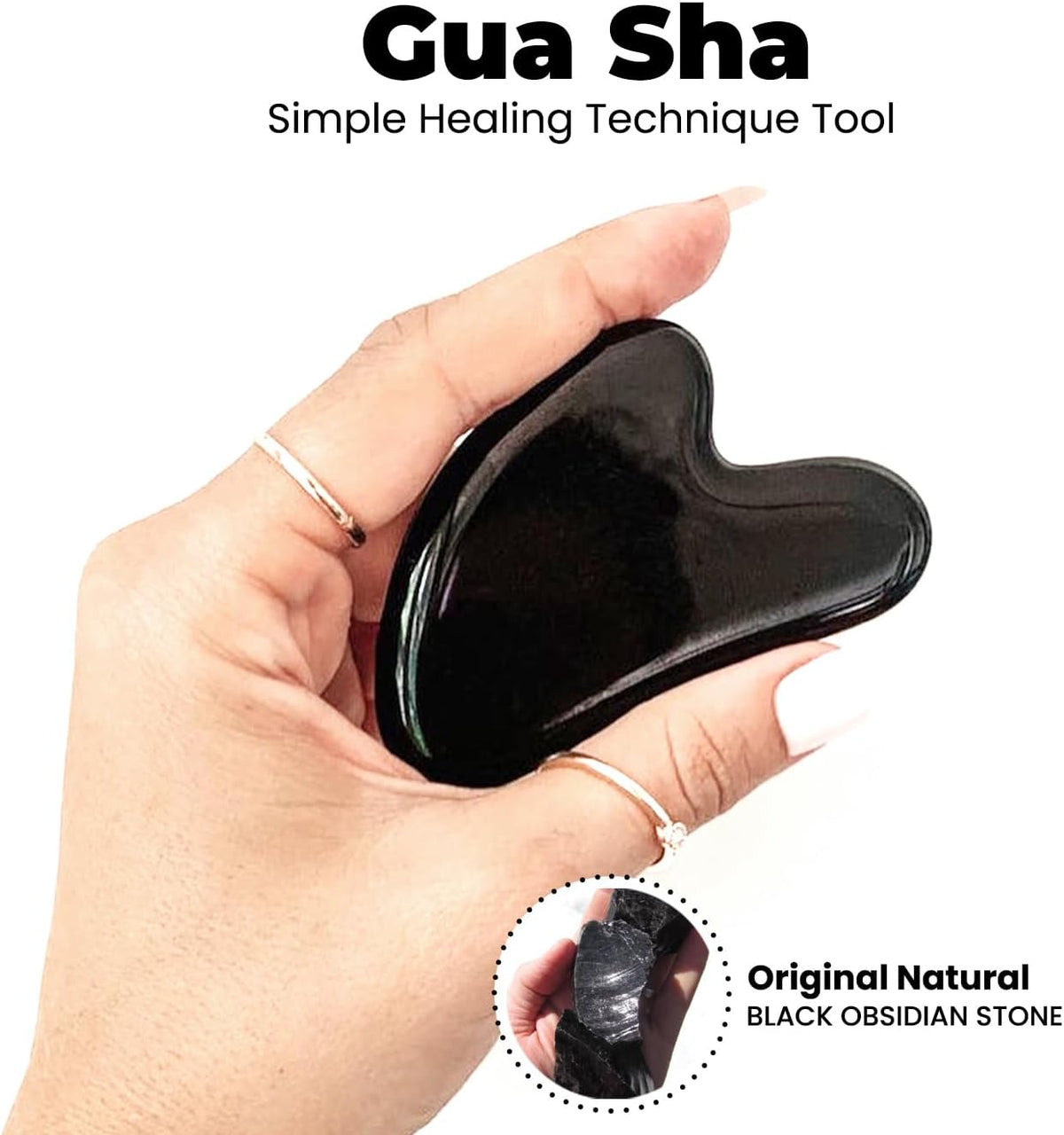 Gua Sha Facial Tools & Face Roller by ROSELYNBOUTIQUE Original Face Massager for Puffiness