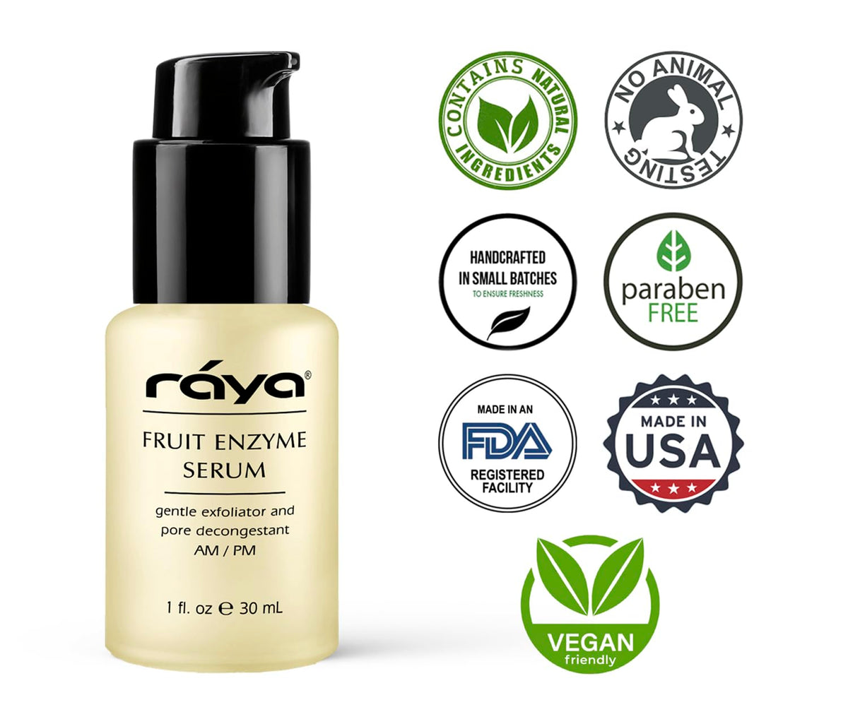 RAYA Fruit Enzyme Serum (505) | Non-Oily, Exfoliating Facial Treatment for Oily, Problem, and Dull