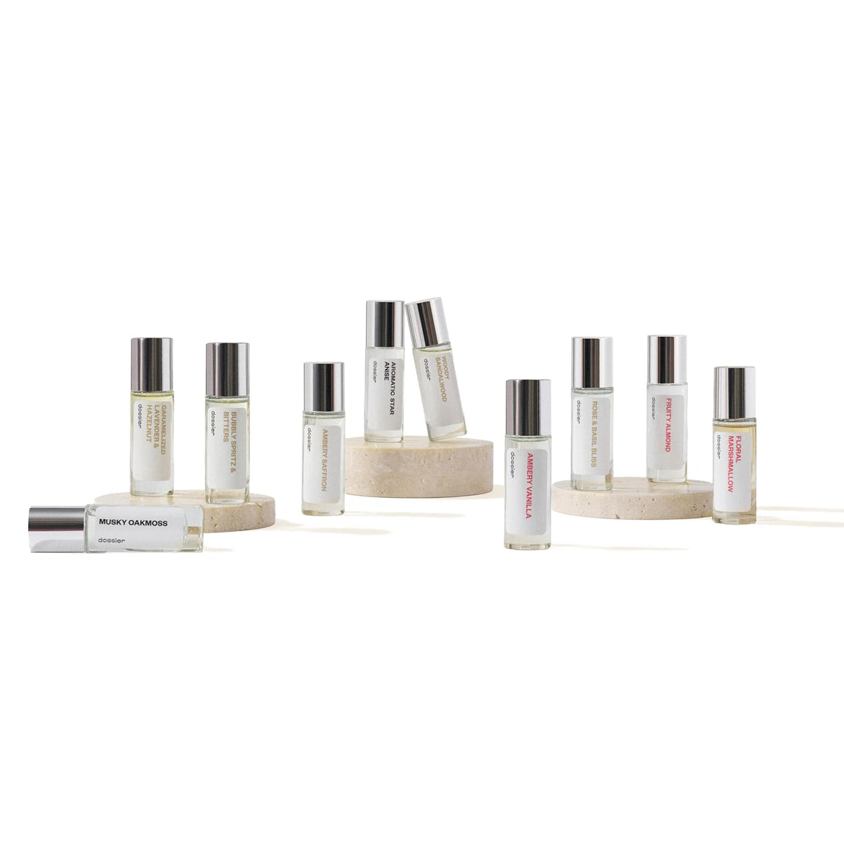 Dossier - Discovery Set 10 x 11ml/0.37 fl. oz - Testing Sampler Fragrances - Diverse Fragrance