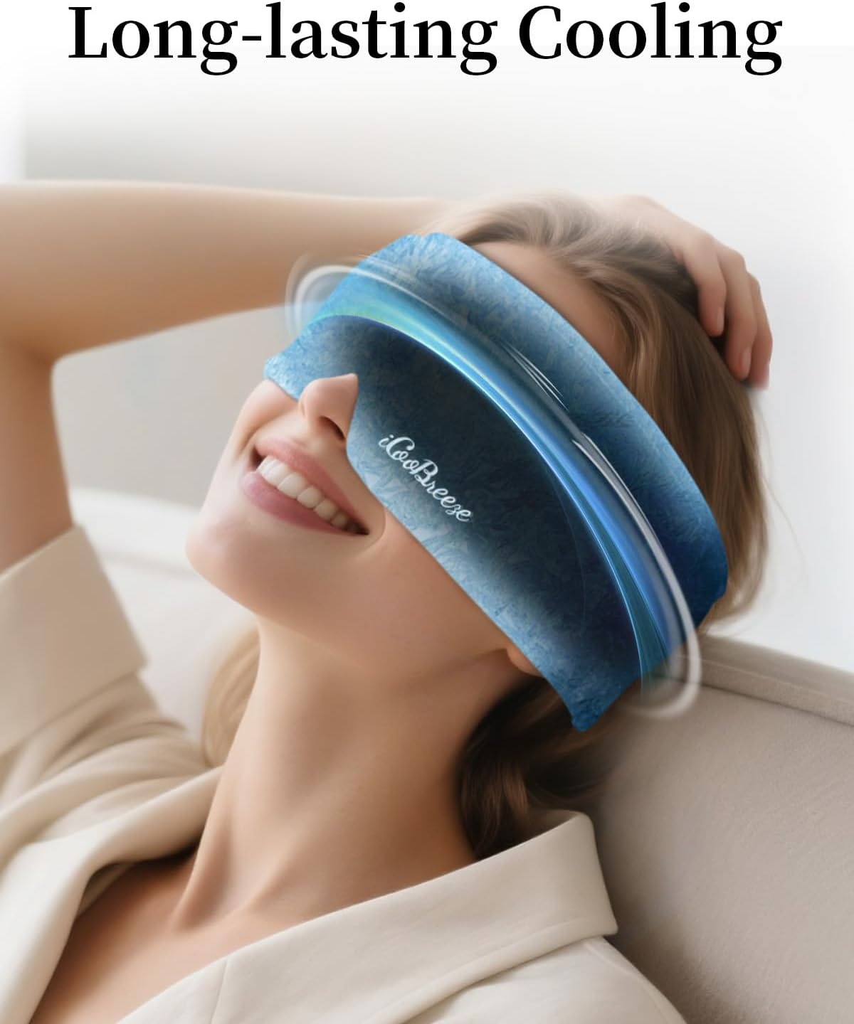 Cooling Eye Mask for Puffy Eyes, Headache and Migraine Relief Gel Eye Mask, for Headache