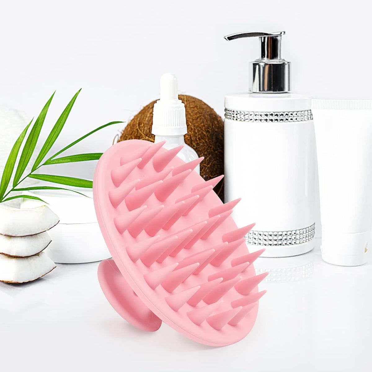 Silicone Scalp Massager Shampoo Brush, Scalp Brush for Hair Growth & Dandruff Removal, Hair