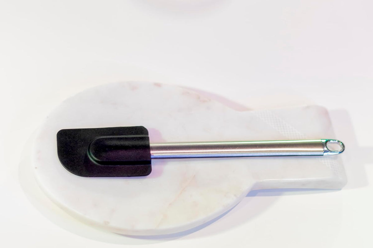 Silicone Spatula – Heat Resistant Rubber Spatula with Stainless Steel Handle, Nonstick Kitchen