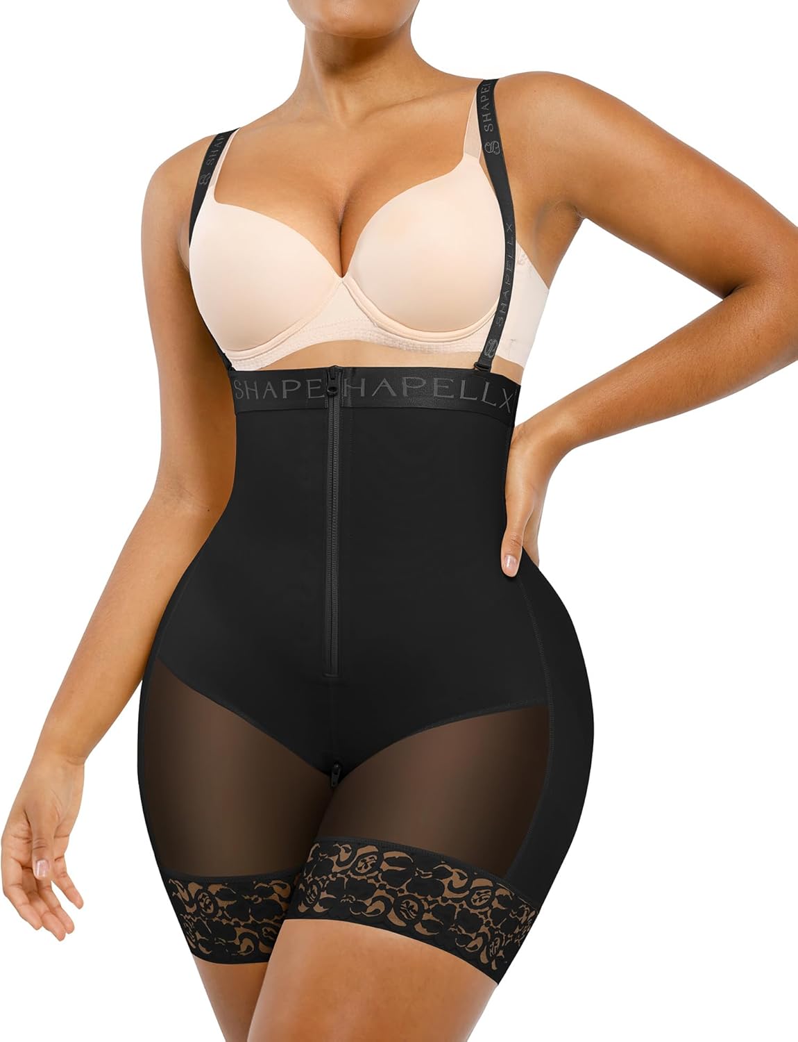 SHAPELLX Shapewear for Women Tummy Control Faja Body Shaper Butt Lifting Plus Size Shapewear