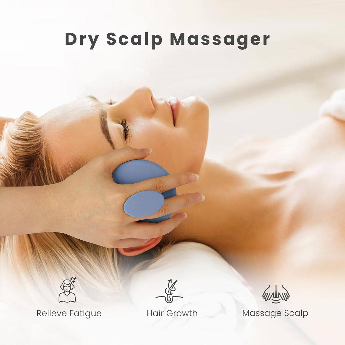 AIMIKE Scalp Massager Shampoo Brush, Soft Silicone Hair Scrubber for Washing Hair, Dandruff Removal