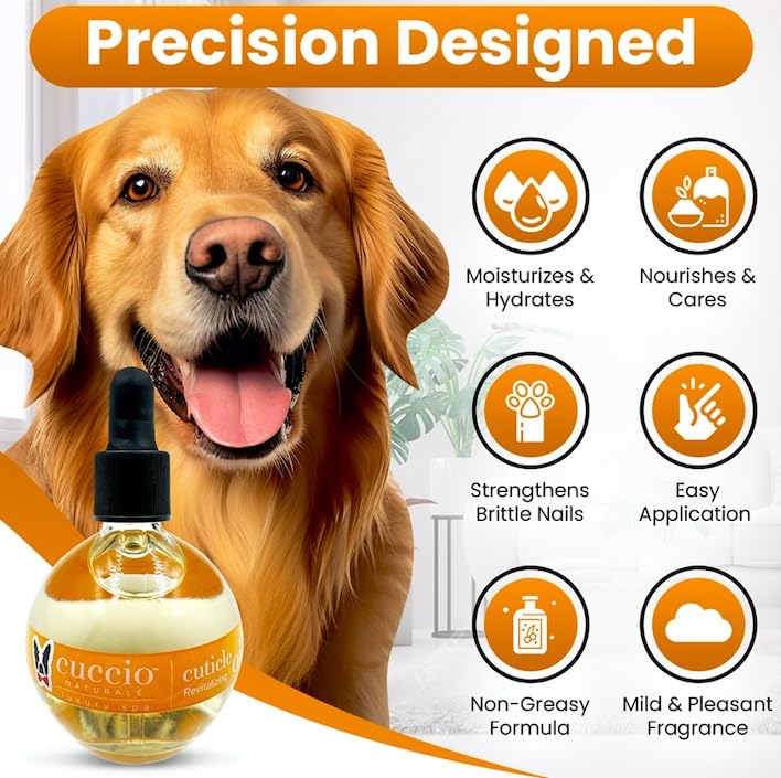 Warren London Dog Cuticle & Nail Revitalizing Oil | Moisturize, Strengthen, and Nourish | Vitamin E