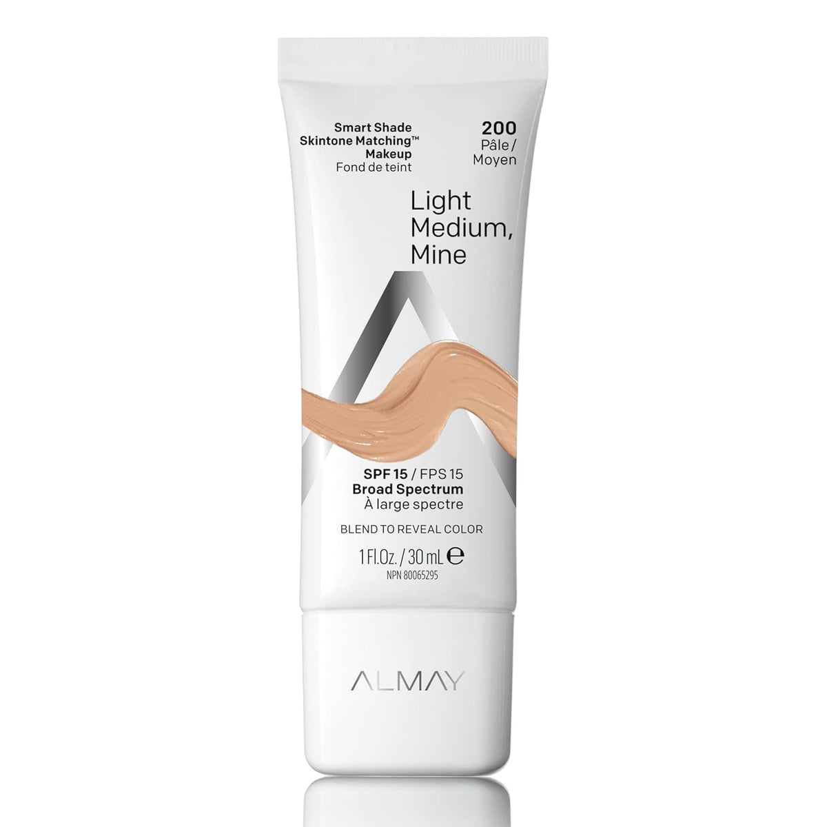 Almay Skintone Matching Foundation, Smart Shade Face Makeup with SPF 15, Hypoallergenic, Oil-Free