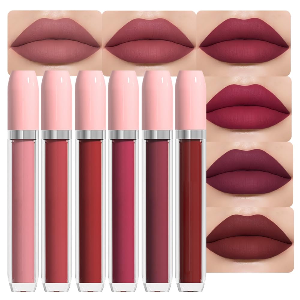 BINGBRUSH Super Matte Longwear No-Budge Stay On Smudge Proof Liquid Lipstick Long Lasting Makeup