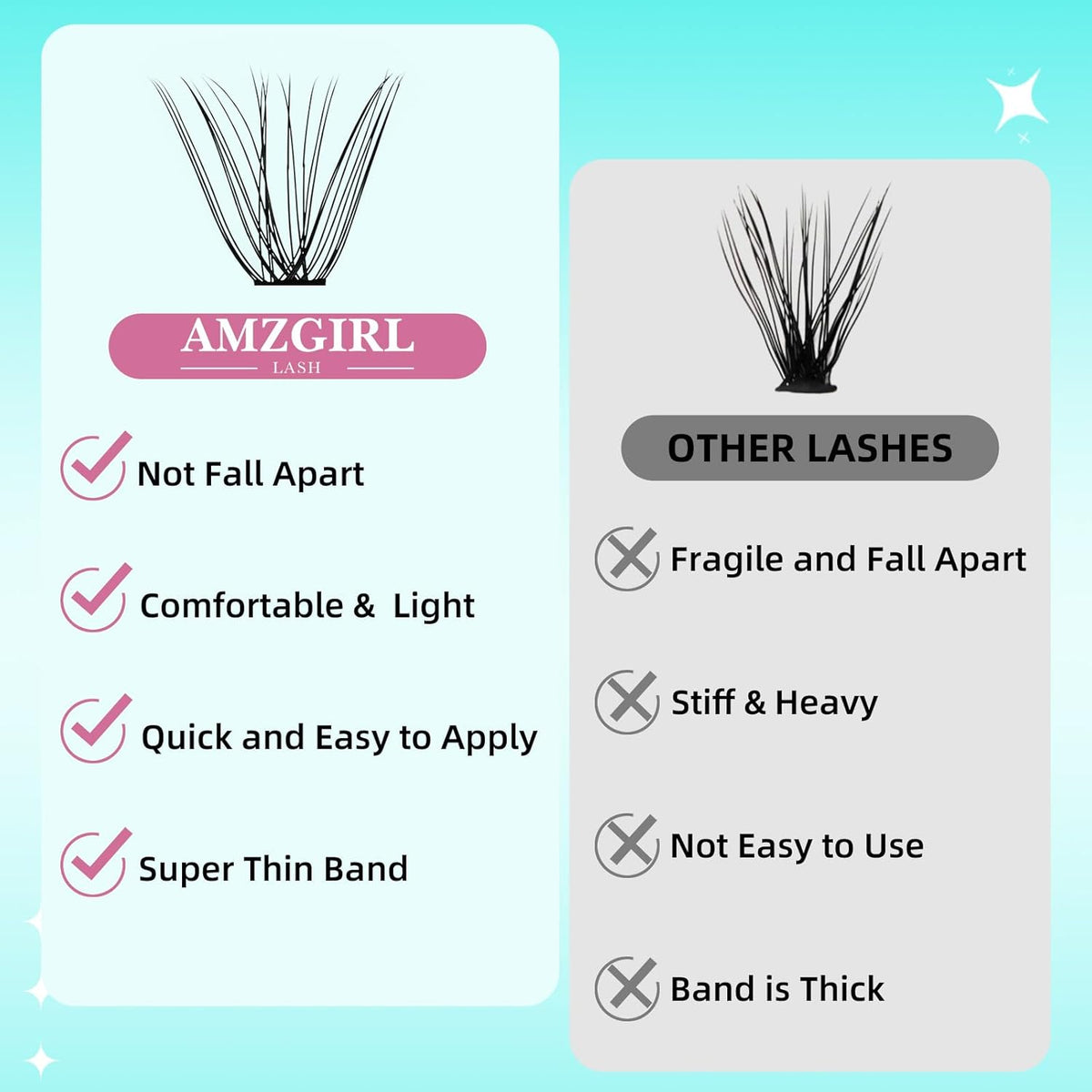 Lash Clusters Wispy 280PCS Eyelash Extension 30D 40D Cluster Lashes Individual Lashes DIY Lash