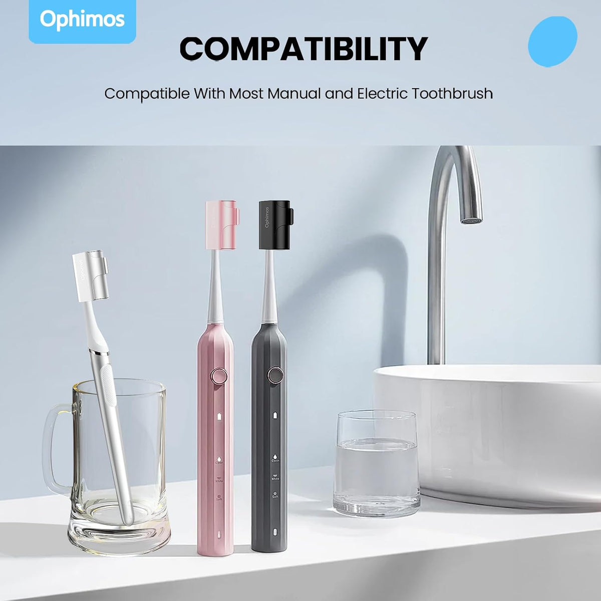 4 Count Aluminum Alloy Toothbrush Cover Caps for Family, Travel Toothbrush Covers Long-lasting