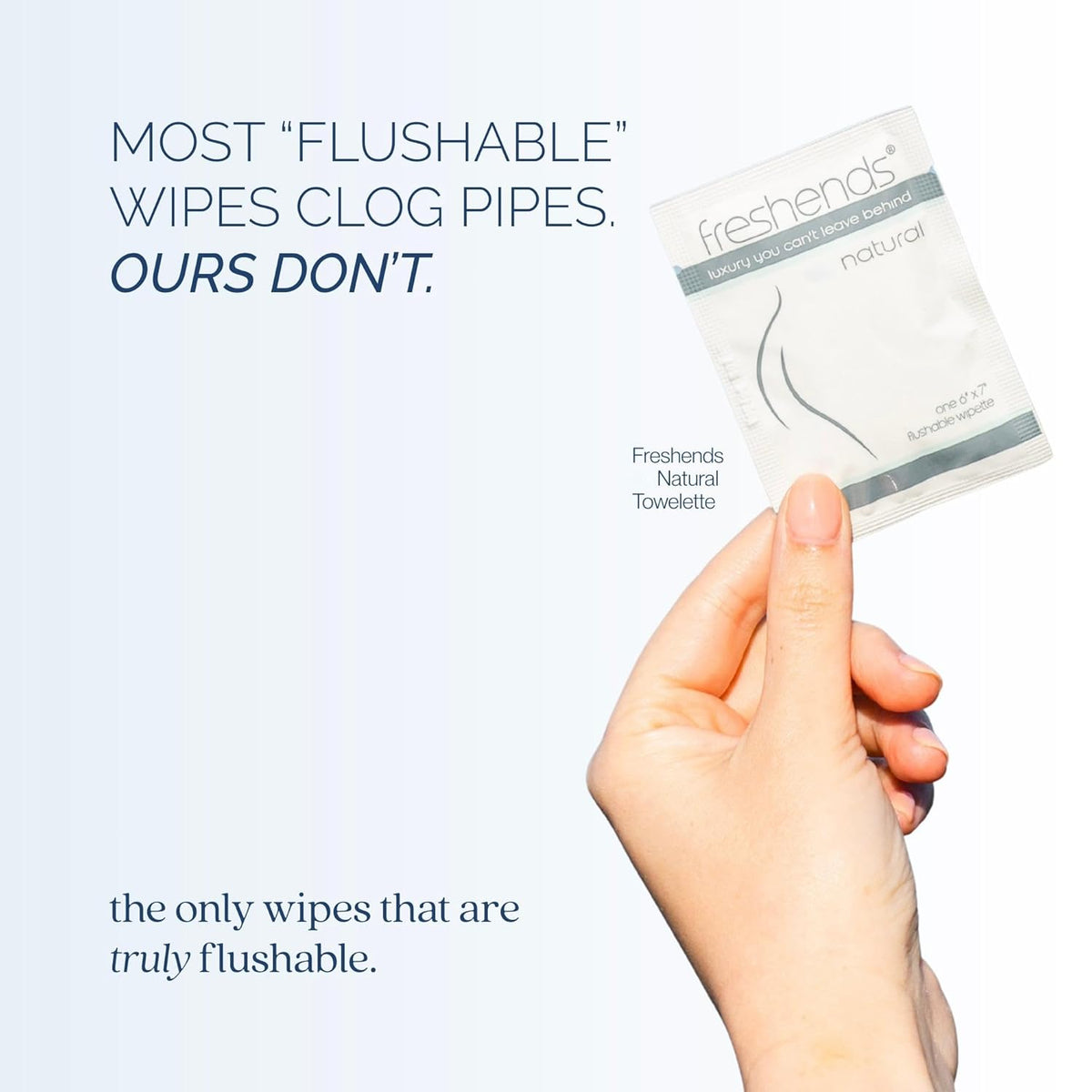 Freshends Flushable Individually Wrapped Wipes – Guest Bathroom Essentials for Weddings