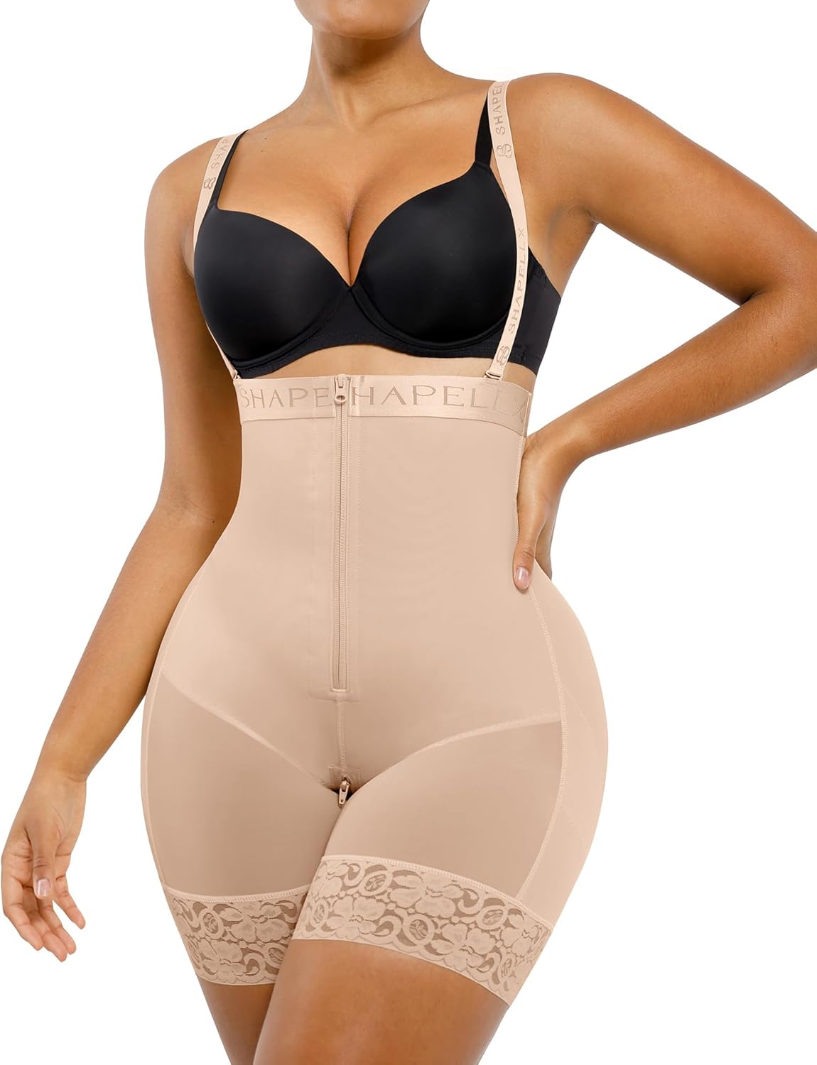SHAPELLX Shapewear for Women Tummy Control Faja Body Shaper Butt Lifting Plus Size Shapewear