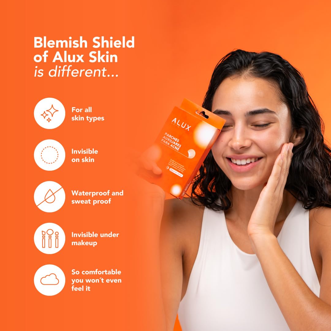 ALUX Skin Pimple Patches for Face, 30 Unit, Hydrocolloid Skin Care Acne Patches, Safe for Sensitive