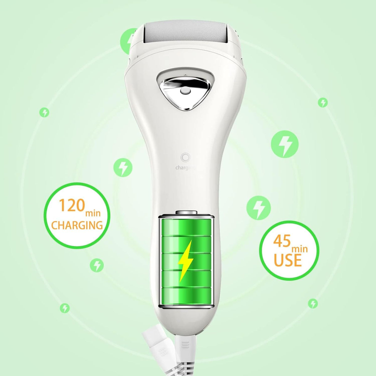 Electric Foot Callus Removers Rechargeable, Portable Electronic Foot File Pedicure Tools, Electric