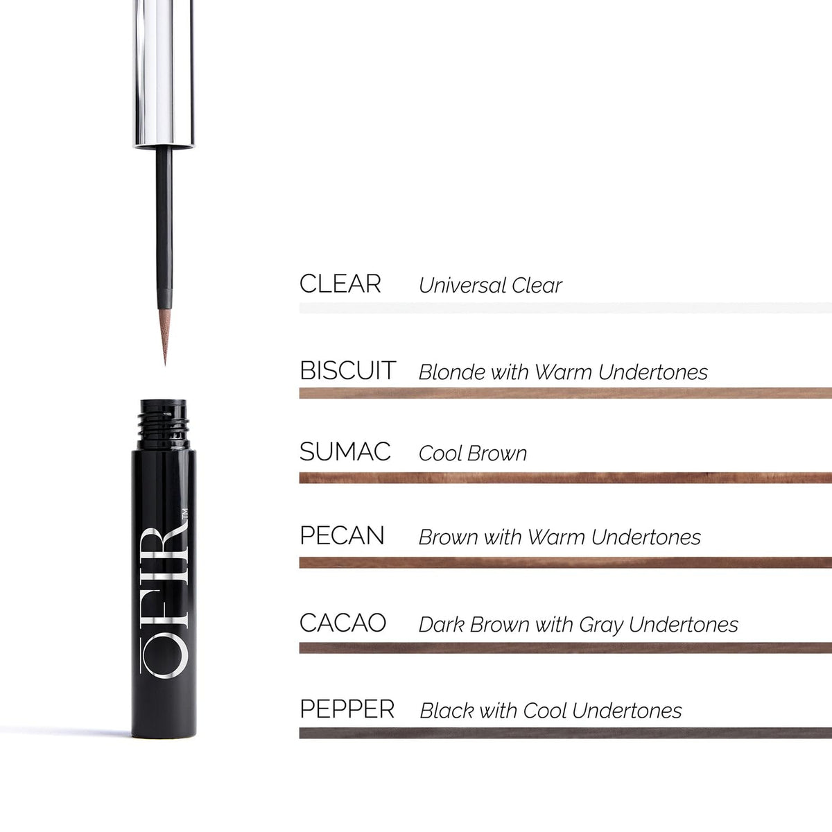 OFIR Brow Tonic Serum Browliner | Smudge-Proof Matte Finish | Hybrid Makeup & Skincare with