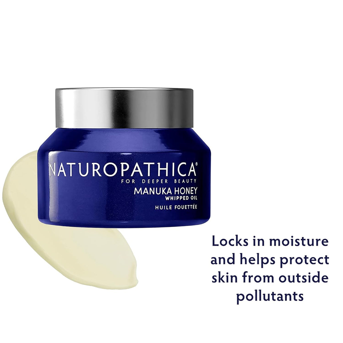 Naturopathica Manuka Honey Whipped Oil, Hydrating Cream to Oil Face Moisturizer, Facial Oil to