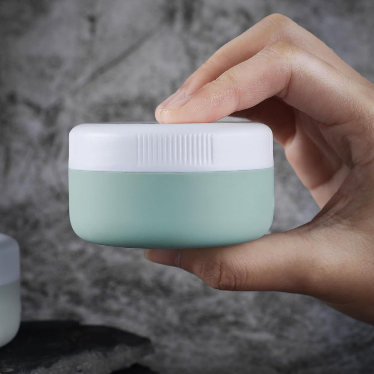 Travel Containers for Toiletries, Silicone Cream Jars BPA-Free, Leak-proof 1.35oz Travel Size