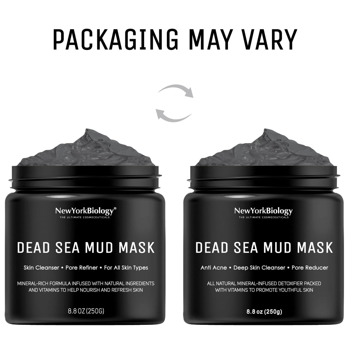 New York Biology Dead Sea Mud Mask for Face and Body | Spa Quality Pore Refiner for Oily Skin |
