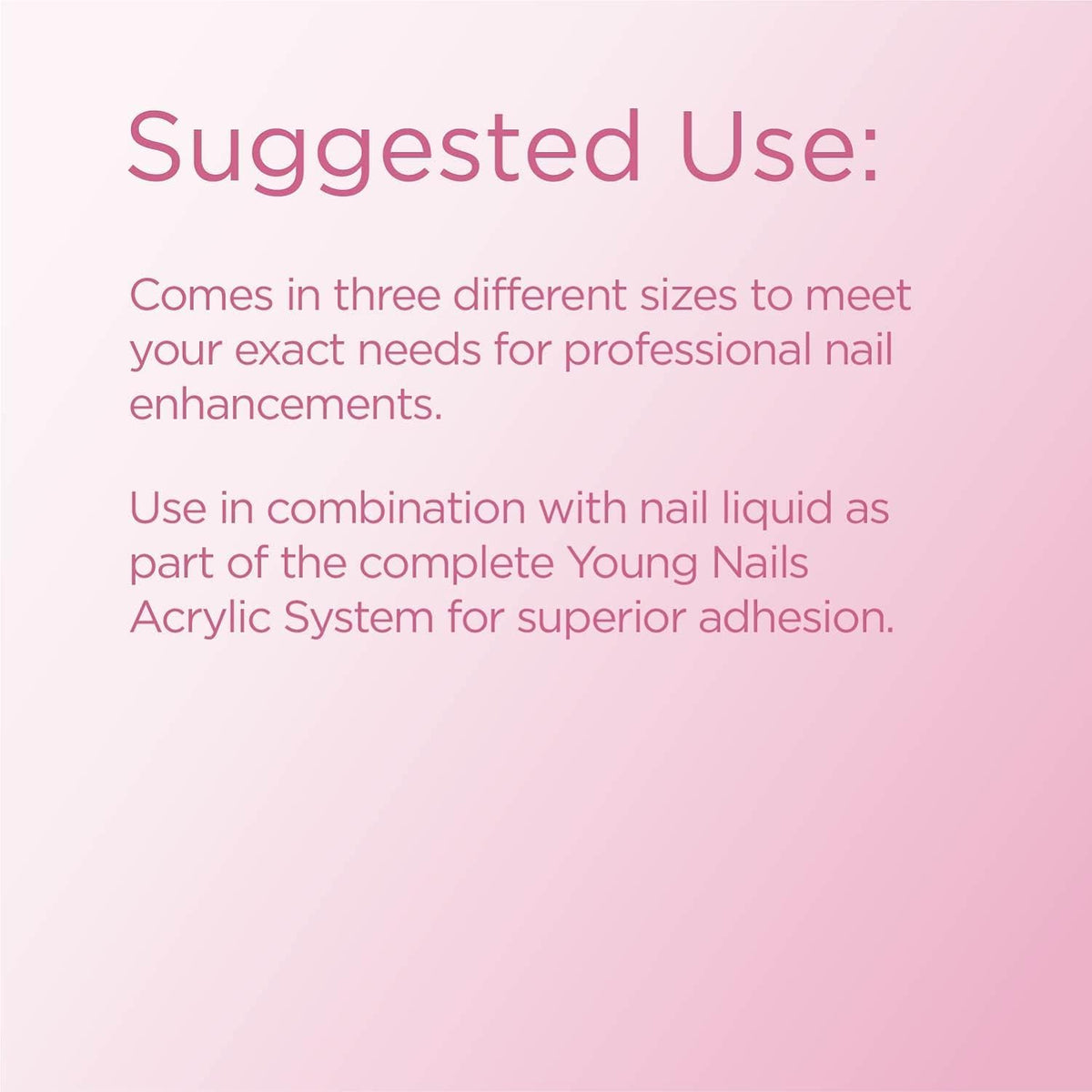 Young Nails Acrylic Cover Powder - Self-Leveling Acrylic Nail Powder, Clear Nude Pink White Acrylic