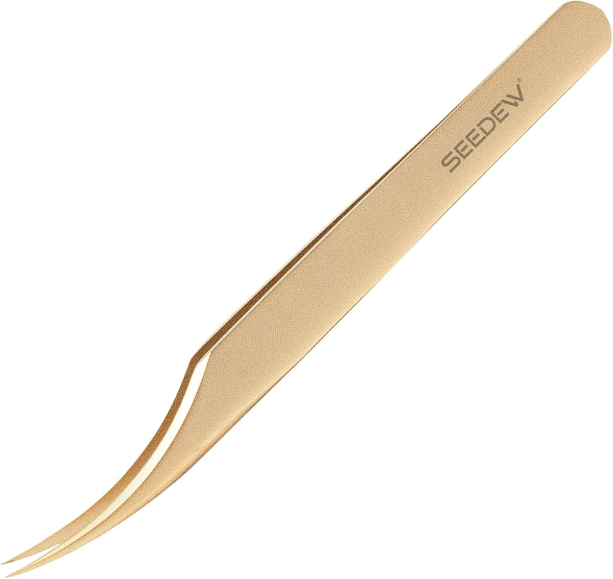 Tweezer Eyelash Extensions 1 PCS Stainless Steel Curved Pointy Dolphin Tweezer Isolation