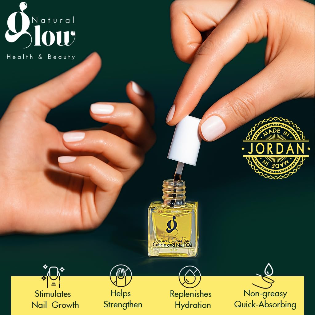 Dead Sea Cuticle & Nail Oil (5ML) | Strengthens, Moisturizes & Conditions with Sweet Almond, Olive