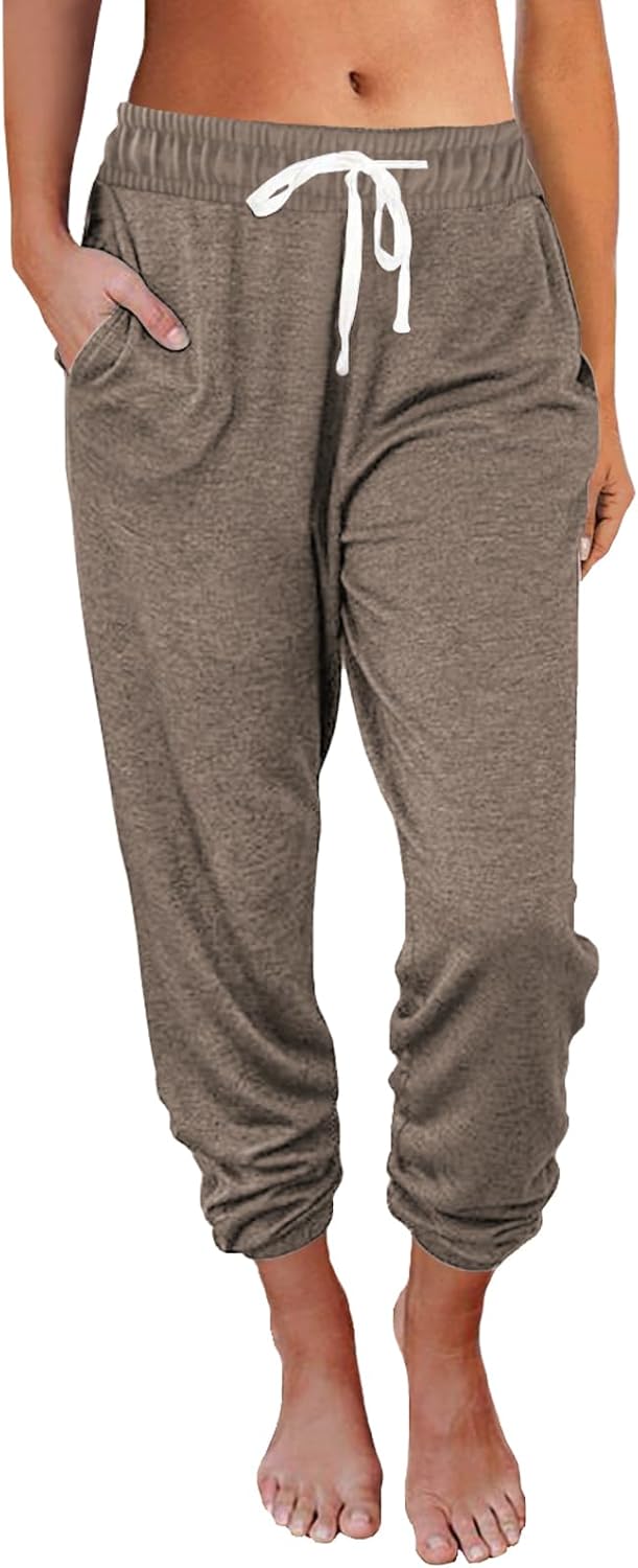 AUTOMET Sweatpants Women with Pockets Lounge Pajama Travel Pants Work Joggers Fall Clothes Winter