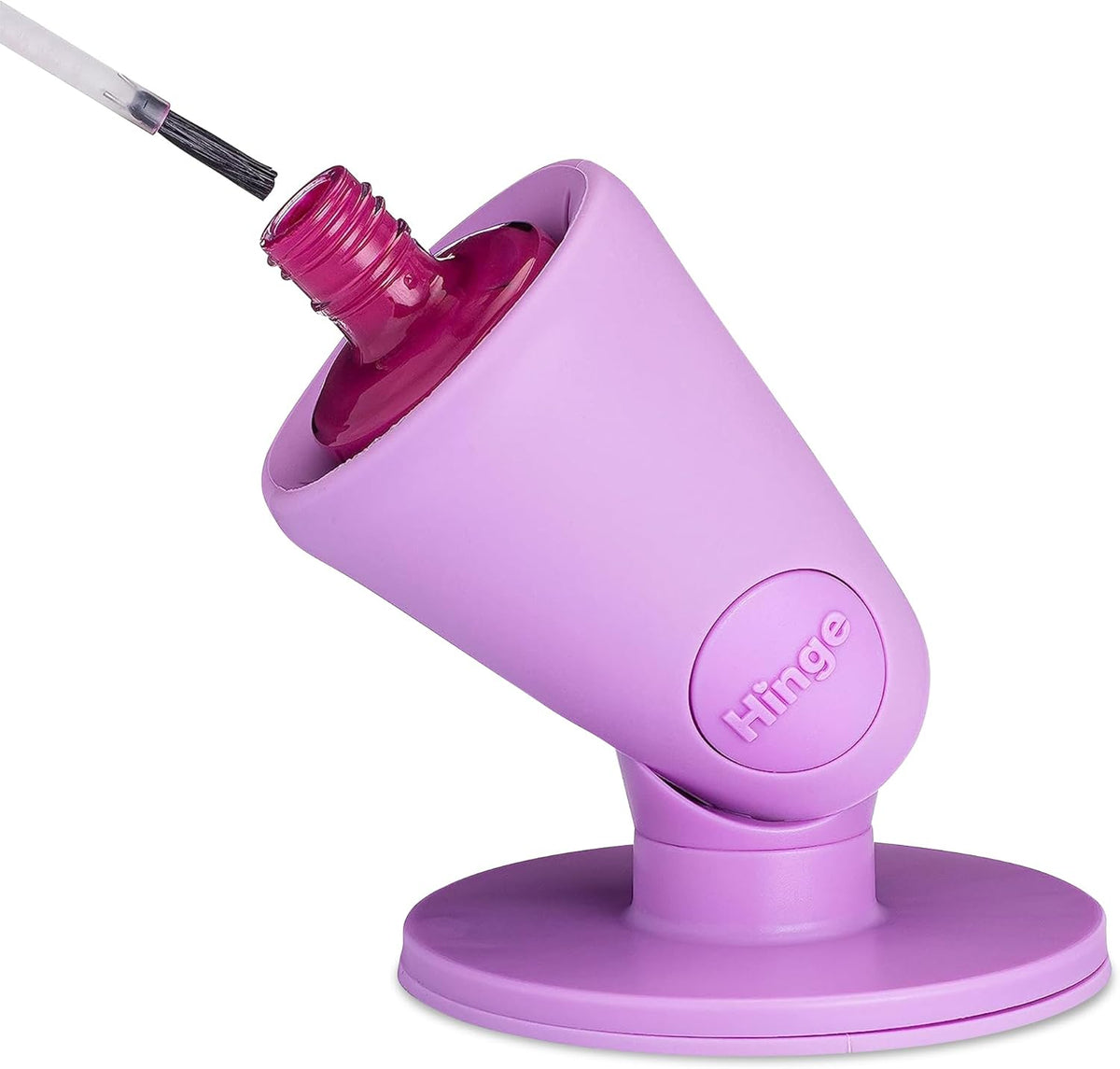 Tweexy Anti-Spill Nail Polish Bottle Holder Stand With Tilted Smartgrip Suction - For Fingernail