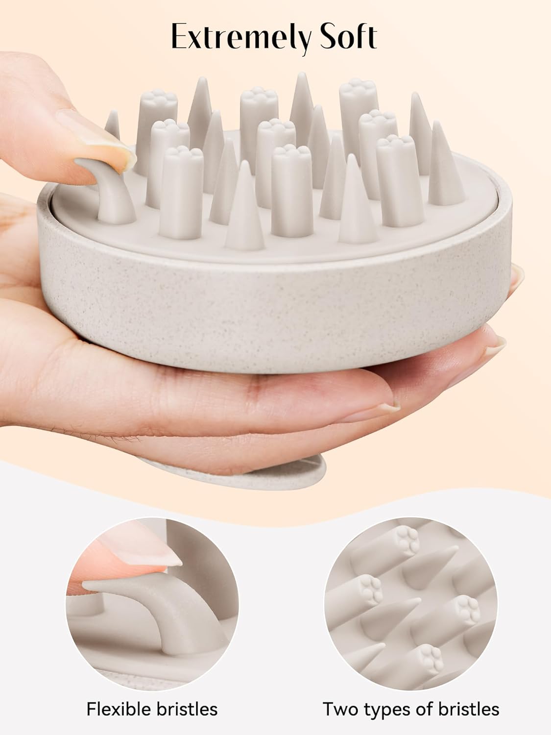 HEETA Hair Scalp Massager for Hair Growth, Shampoo Brush, Scalp Scrubber Exfoliator with Soft