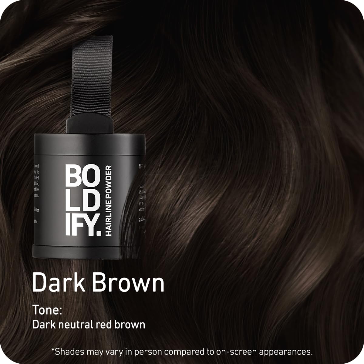 BOLDIFY Hairline Powder (LARGE, 10g) - Root Touch Up Hair Color for Gray Coverage - Bald Spot