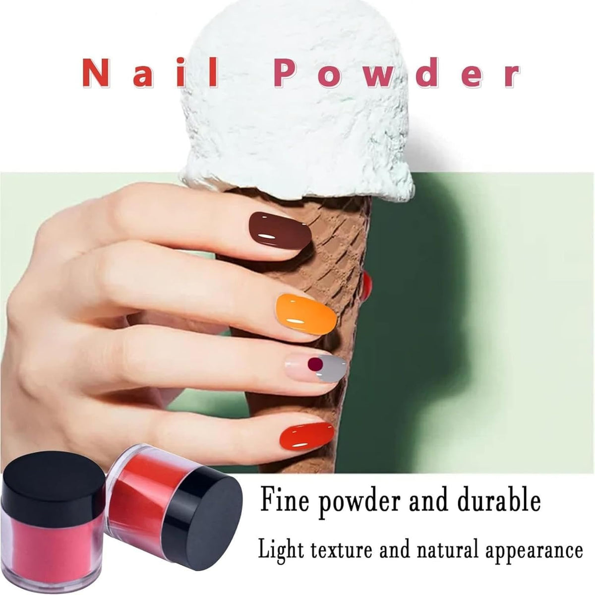 24 Color Acrylic Nail Powder Set, Acrylic Powder Set, Nail DIY Art Design, Acrylic Nail Art 3D Nail