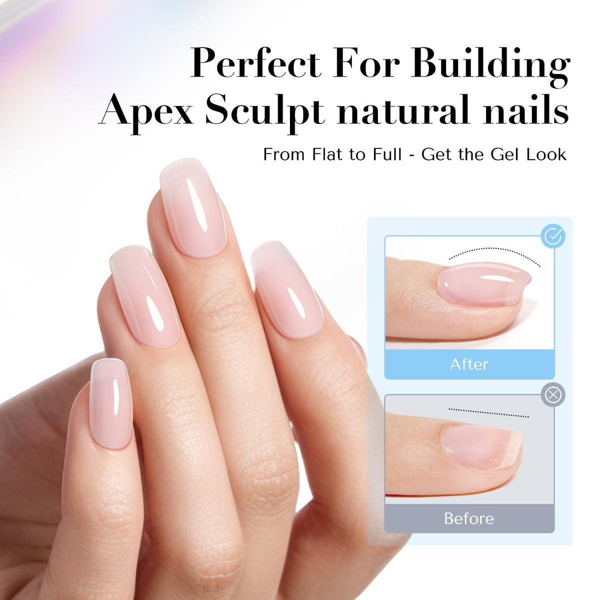 AZUREBEAUTY Natural Top Coat Nail Polish – Clear, Quick Dry, Long Lasting, Glossy Shine, Air Dry
