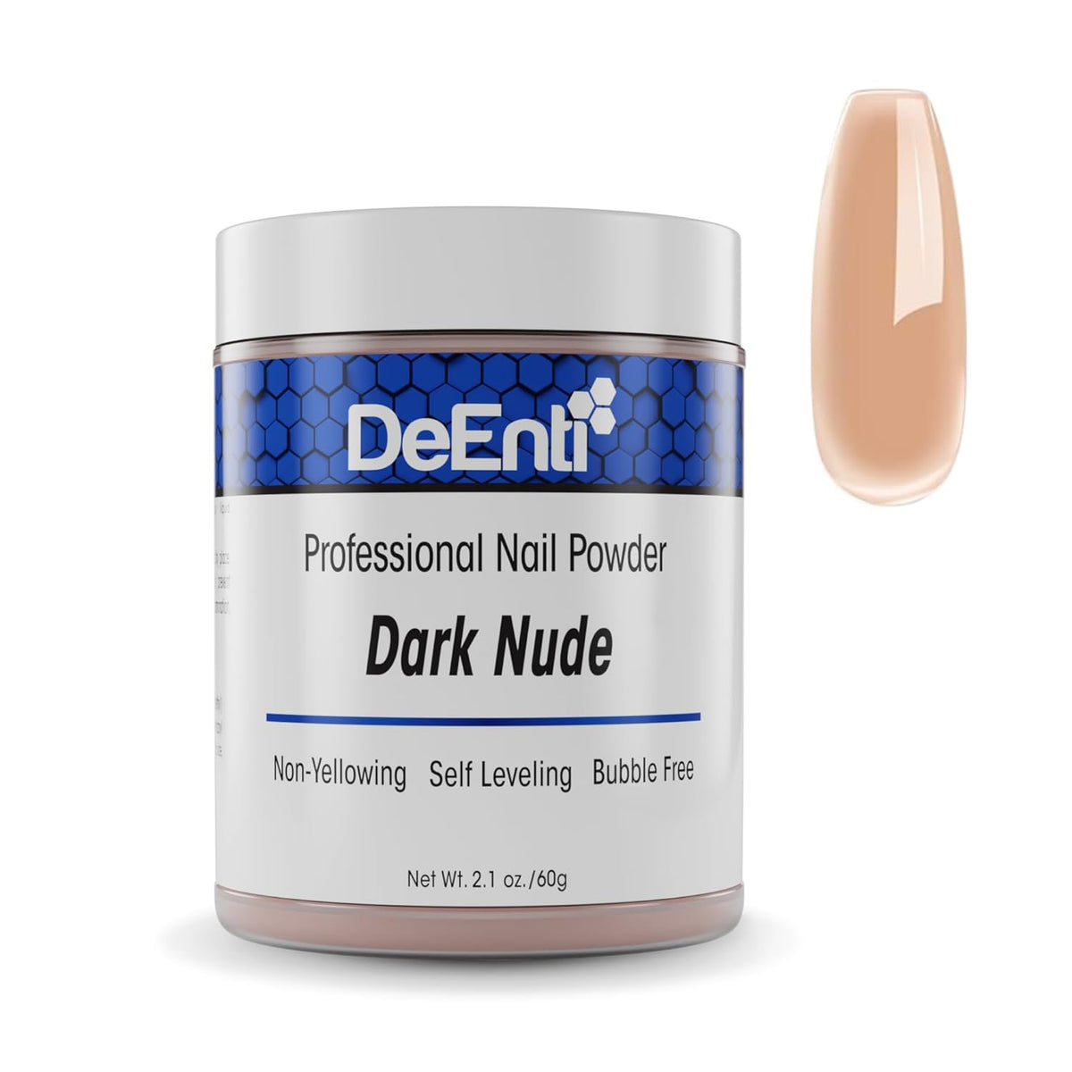 Acrylic Nail Powder, 2oz Dark Nude Acrylic Powder Dip for Nails, Long Lasting Salon Quality, Bubble