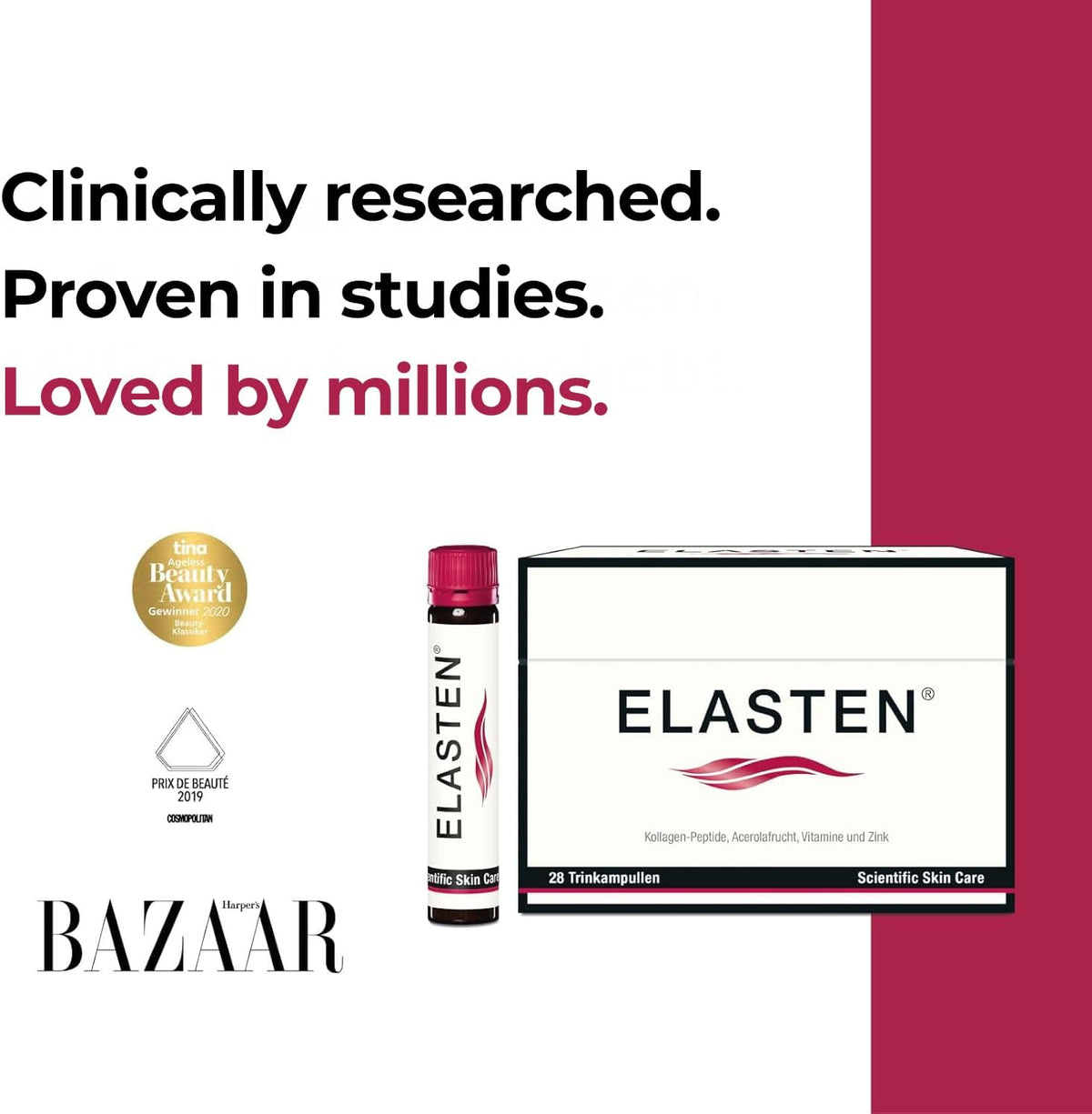 Clinically Tested Collagen Complex for Radiant Skin from Within – Reduces Fine Lines – Supports