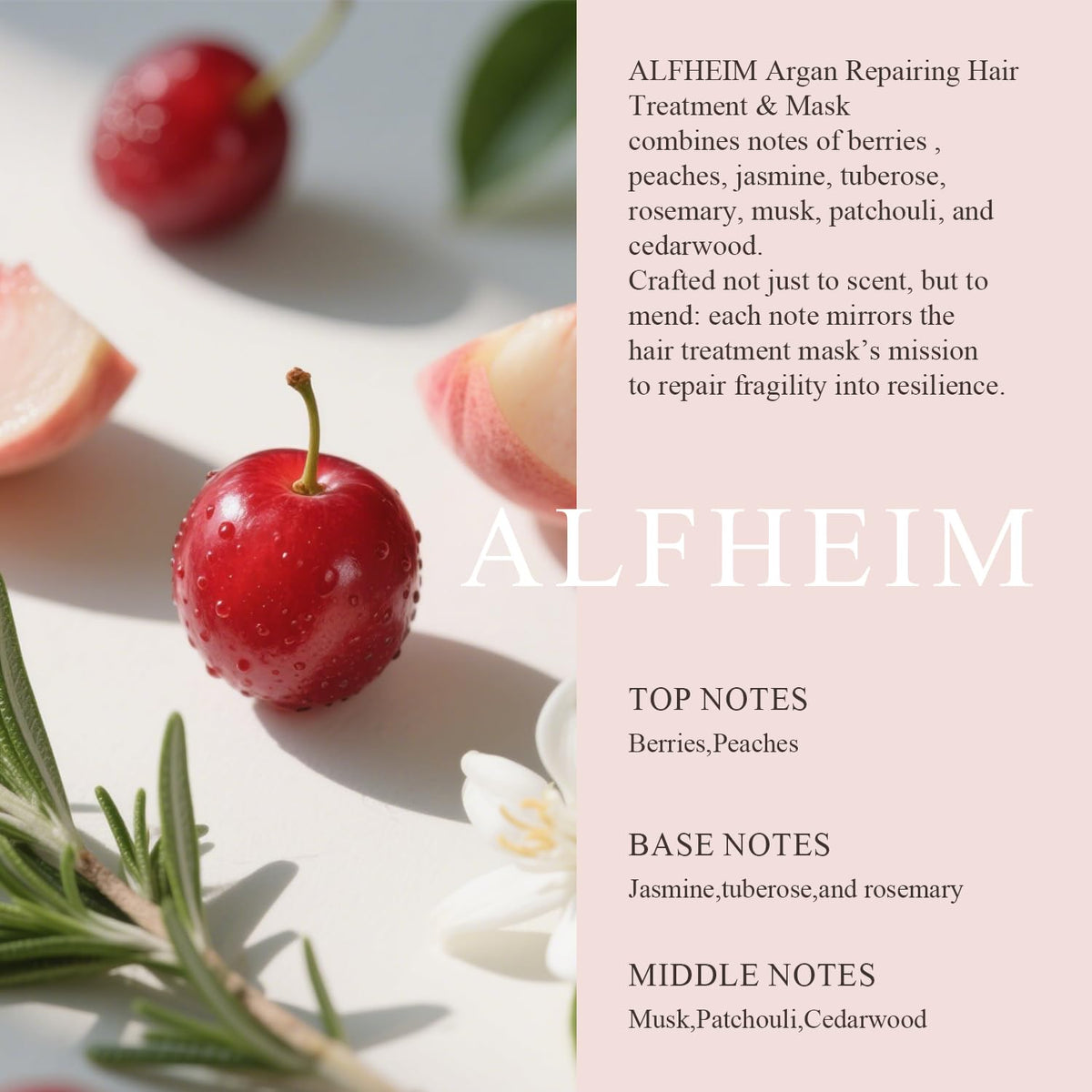 ALFHEIM Argan Repairing Hair Mask | Deep Nourishing & Moisturizing Treatment for Dry, Damaged Hair