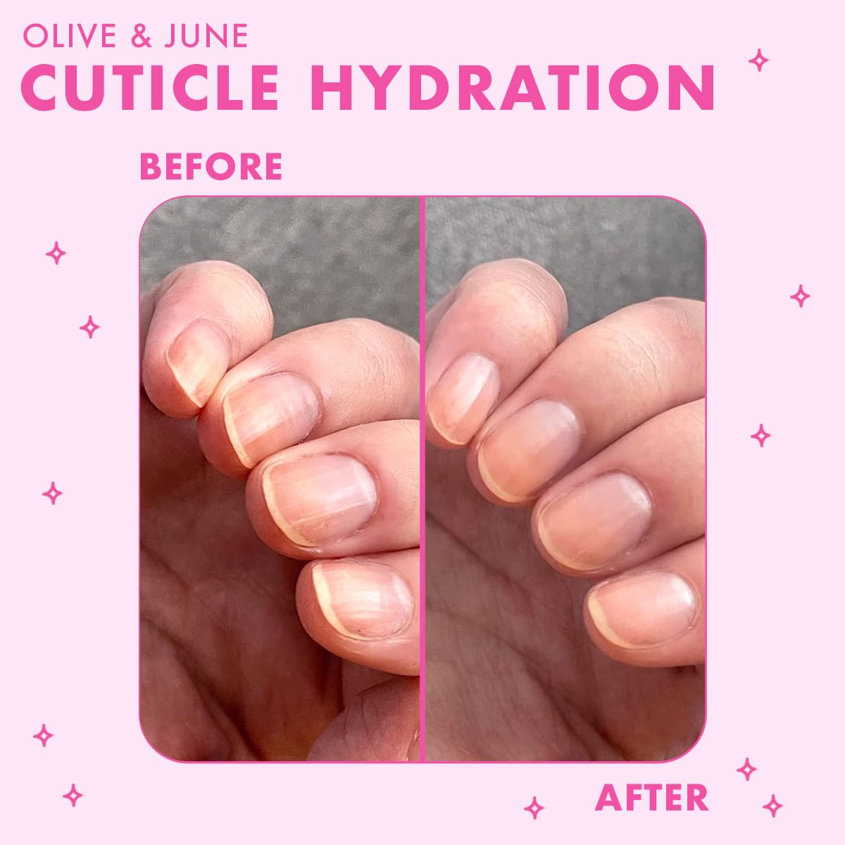 Olive & June Cuticle Hydration Set | Mini Cuticle Serum + Nourishing Balm | Hyaluronic Acid +