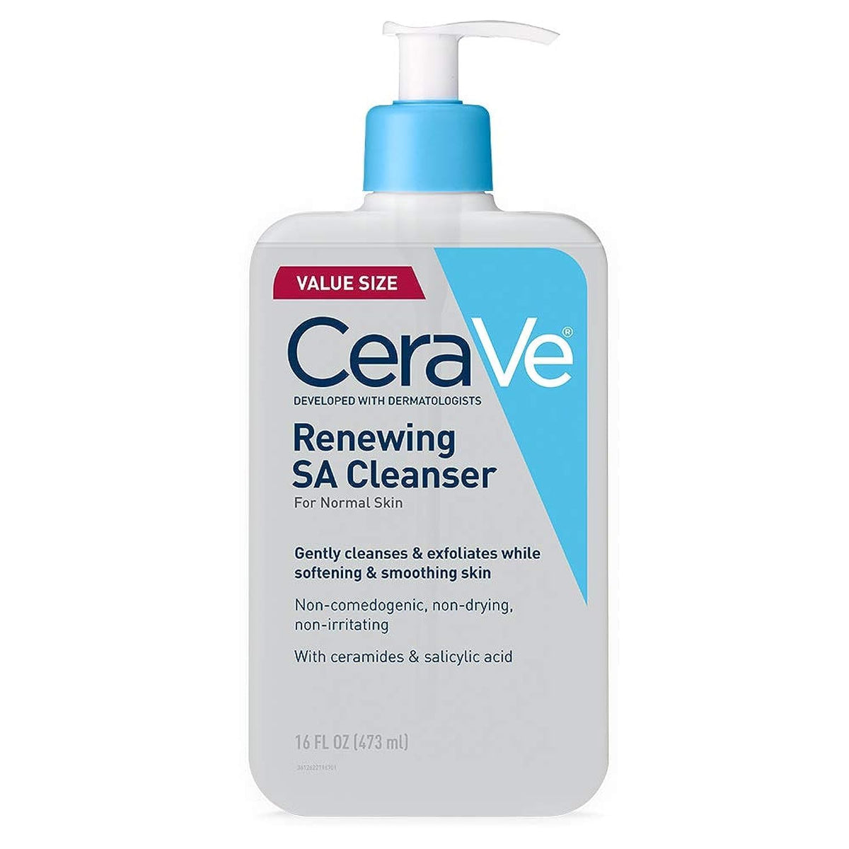 CeraVe Renewing Salicylic Acid Cleanser, Formulated With Hyaluronic Acid, Niacinamide, & Ceramides