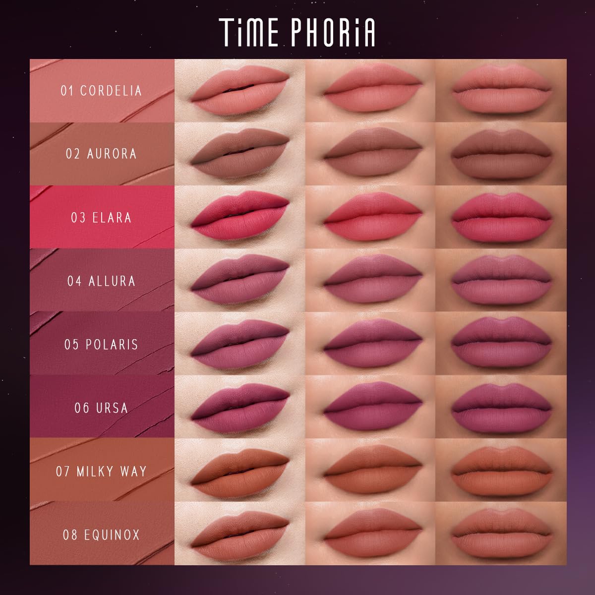 NEBULA VELVET LIP CREAM-Long Lasting Lip Stain, Waterproof and Transfer Proof Lip Tint, Matte
