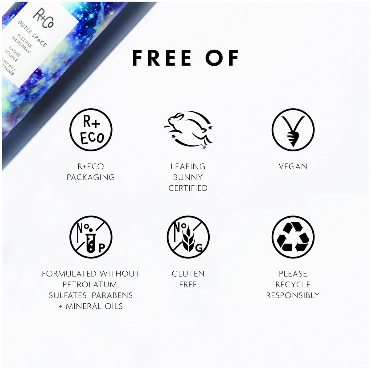 R+Co Hair Spray Set for Volume and Hold | Outer Space & Balloon Hairsprays | Instant Volume and