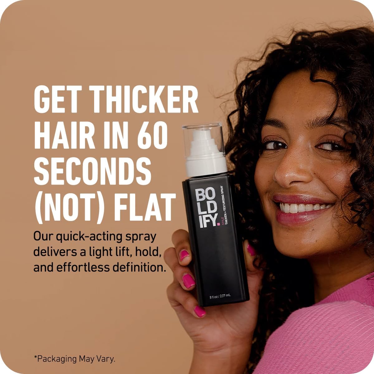 Boldify Hair Thickening Spray - Volume Booster - Stylist-Recommended Texture Spray for Hair Women &