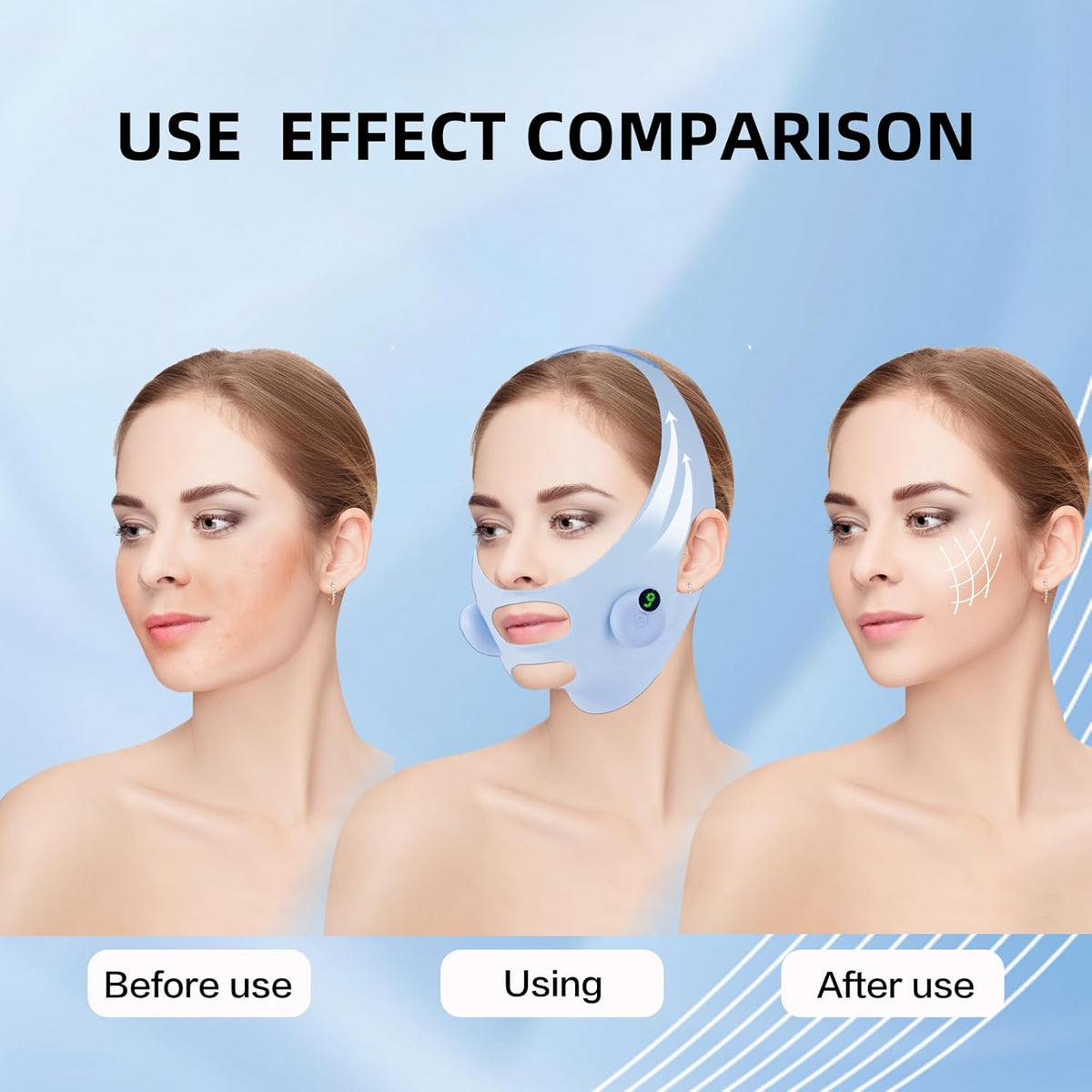 V-Shaped Face Machine Double Chin Reducer, Electric Double Chin Reducer & Face Lifting Device with