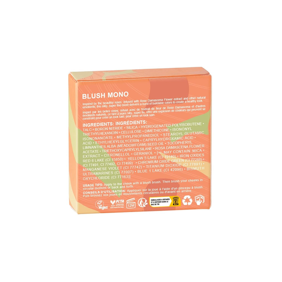 Oulac Yellow Pink Blushers for Cheeks Fair Skin Vegan,Mineral Powder Blush,Rich Colors, Buildable