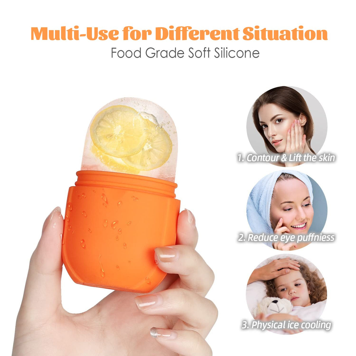 Ice Roller for Face and Eye, Upgrated Ice Face Roller Puffiness Relief Ice Roller Skin Care Tools