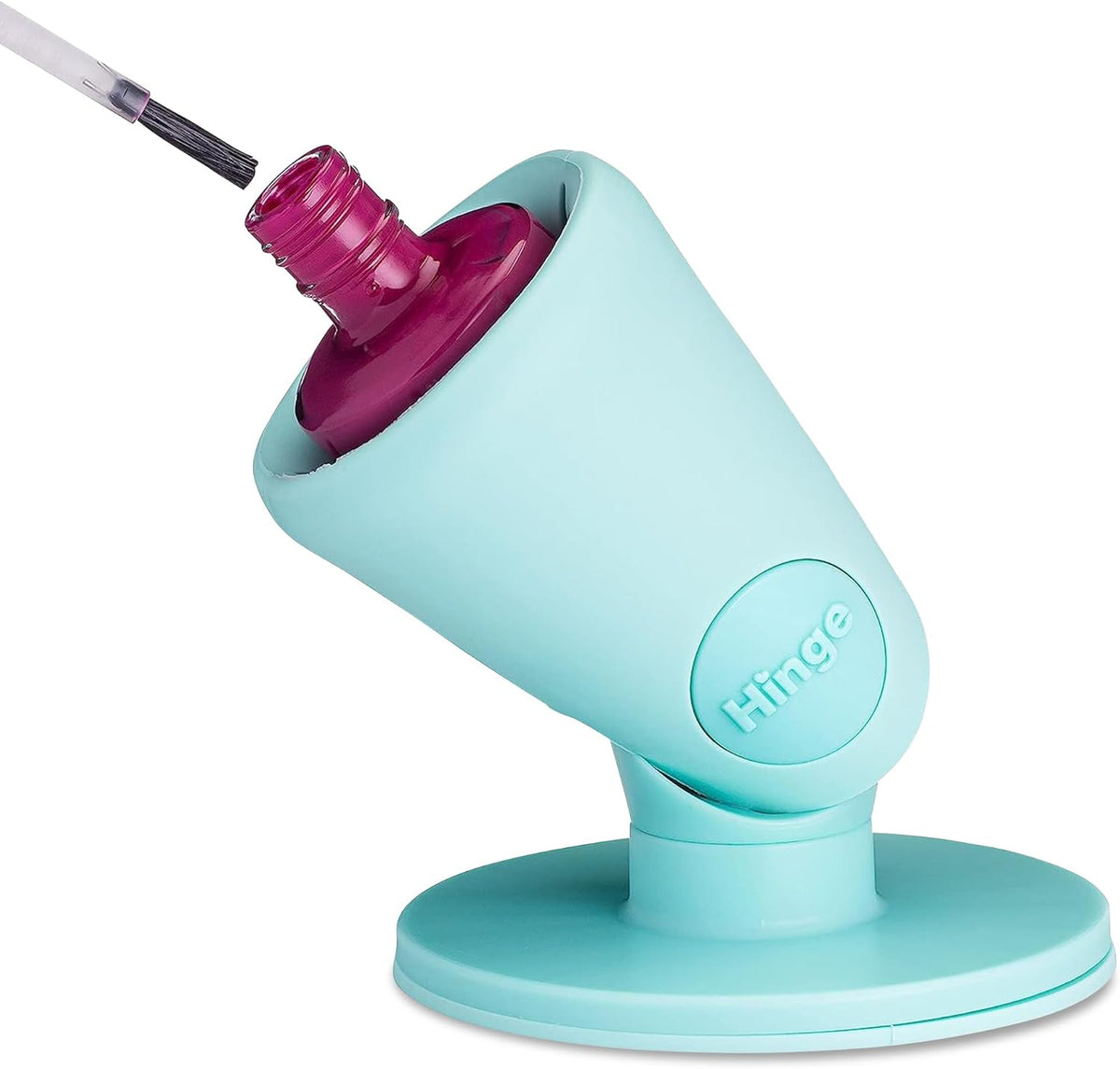 tweexy Hinge Untippable Nail Polish Bottle Holder | Anti-Spill Nail Polish Holder Stand, Tilted