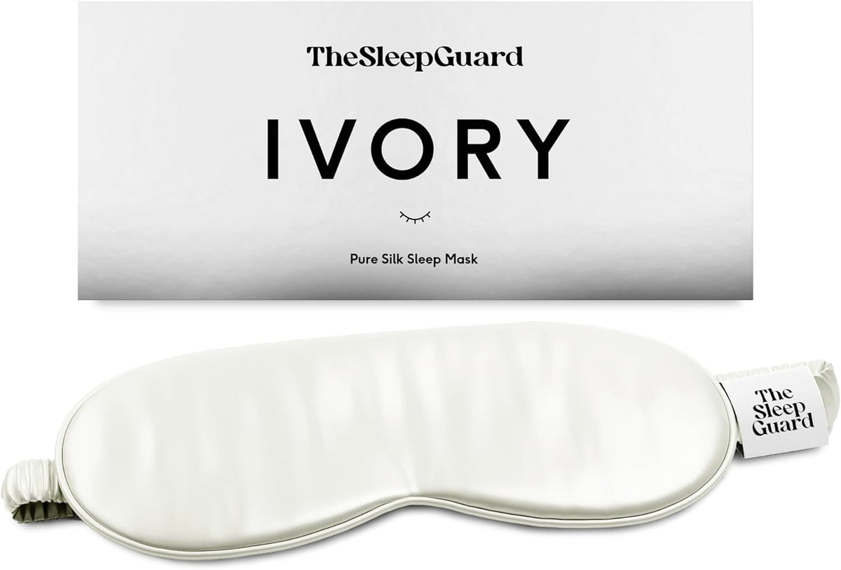 Pure Silk Sleep Mask [100% 6A Mulberry Silk, 22 Momme] Light Blocking Travel Essentials. Eye Masks