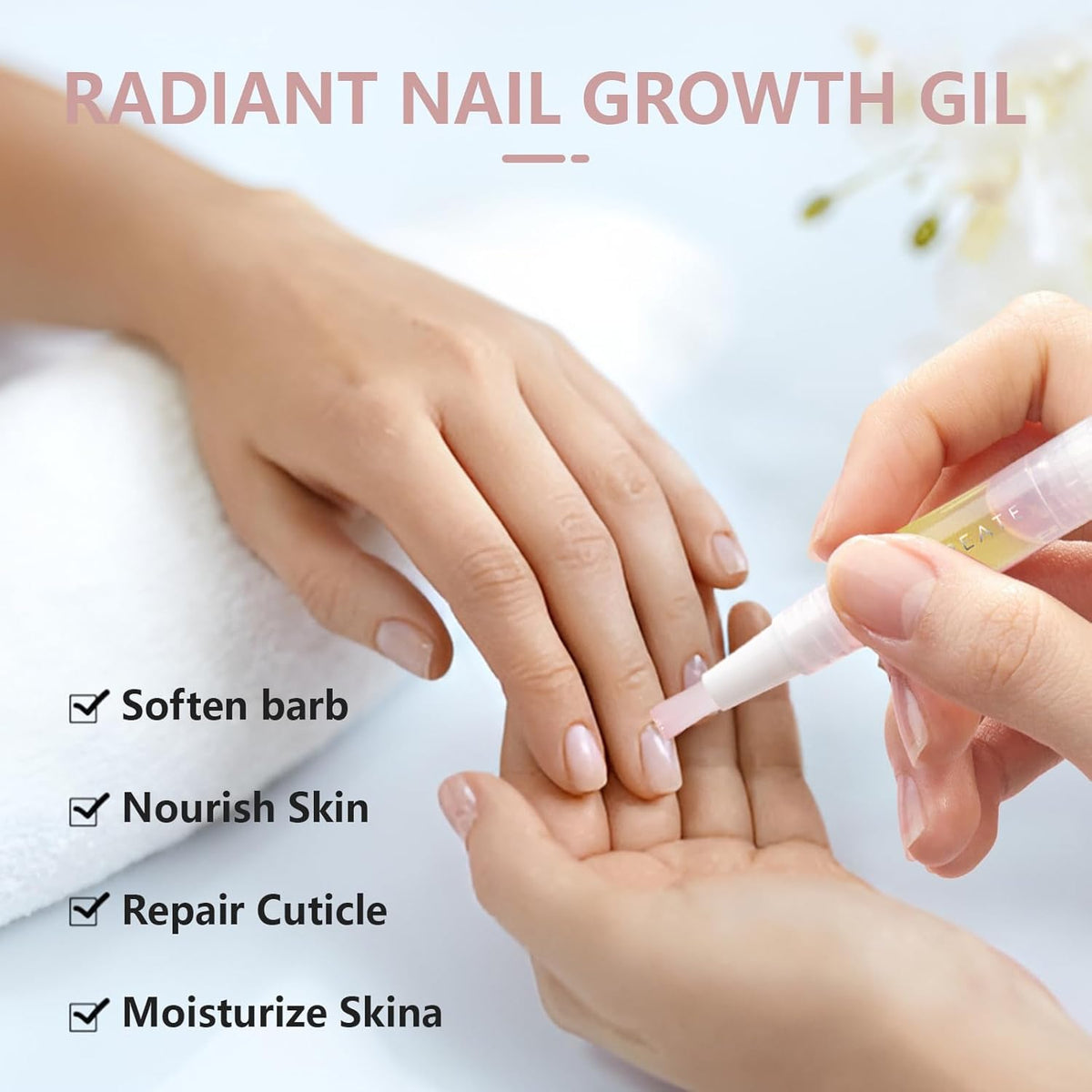 Cuticle Oil Pen for Nail Care – Nourishing Cuticle Revitalizer with Natural Oils, Hydrating &